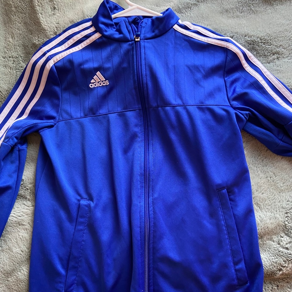 Blue ADIDAS Zip-Up Jacket